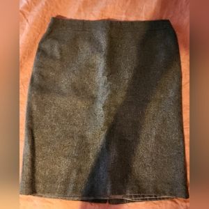 Wool pencil skirt